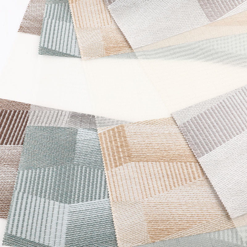 YX010 officium Blackout Jacquard Embroidery Zebra Blind Fabric